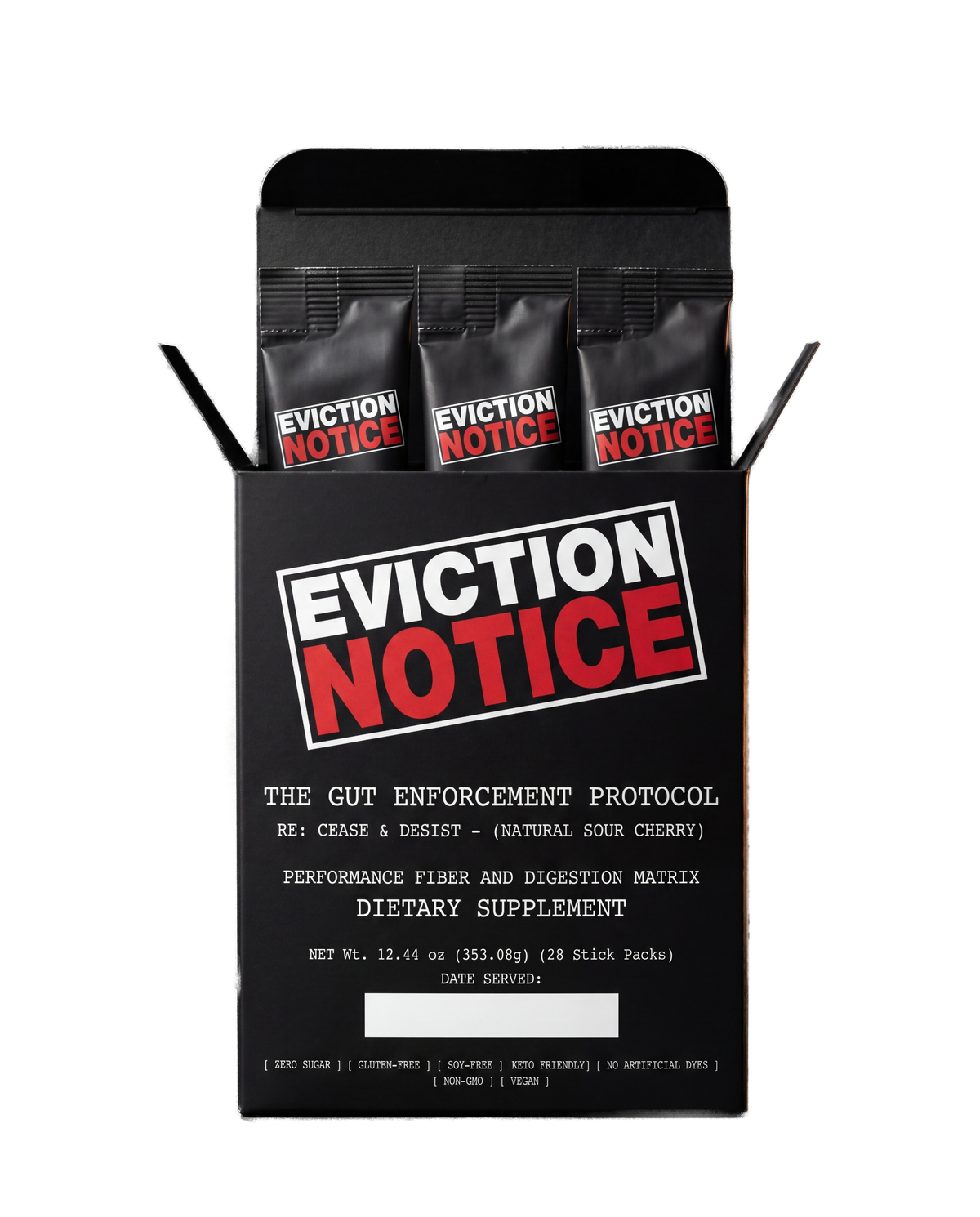 Eviction Notice — daily gut protocol box